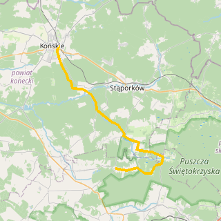 Końskie - Serbinów - Tourist trails of Świętokrzyskie